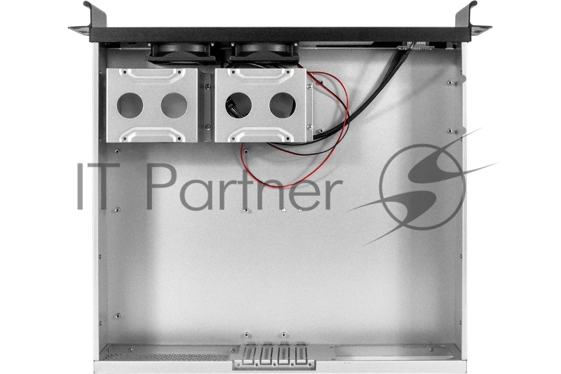 Серверный корпус ExeGate Pro 2U400-04AL <RM 19, высота 2U, глубина 400, передняя панель - алюминий, БП 500ADS, 2*USB>