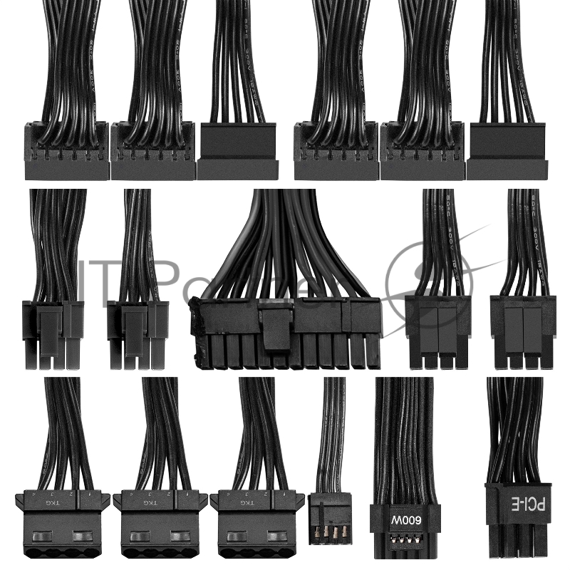 Блок питания 750W ExeGate 80 PLUS® GOLD 750VSP FС (ATX3.0, APFC, КПД 90% (80 PLUS Gold), 120mm fan, 24pin, 2x(4+4)pin, PCIE5.0/12VHPWR, 4xPCI-E, 6xSATA, 3xIDE, 1xFDD, Full Cable Management, black, Color box)