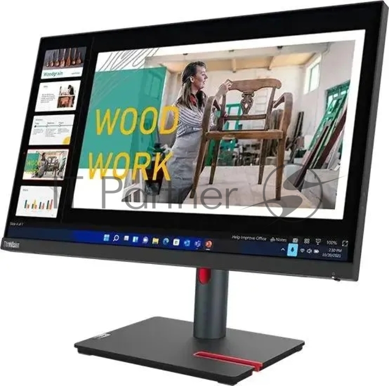 Монитор Lenovo 23.8 ThinkVision P24q-30 черный IPS LED 16:9 HDMI матовая HAS Piv 1000:1 300cd 178гр/178гр 2560x1440 60Hz DP Quad 2K (1440p) USB 5.7кг