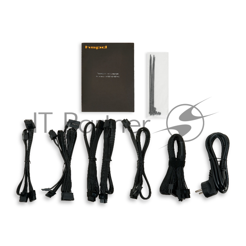 Блок питания HSPD, 750W 80+ Gold (ATX, 2.52, Full modular, 1x24(20+4)pin mesh 550mm, 1xCPU*2 8(4+4)pin 650+150mm, 2xPCIe*2 8(6+2)pin 500+150mm, 2xSATA*3 450+150+150mm, 1xMOLEX4pin*3 450+150+150mm , Active, 120x120mm, 150x140x86mm, APFC, OVP, UVP, SCP