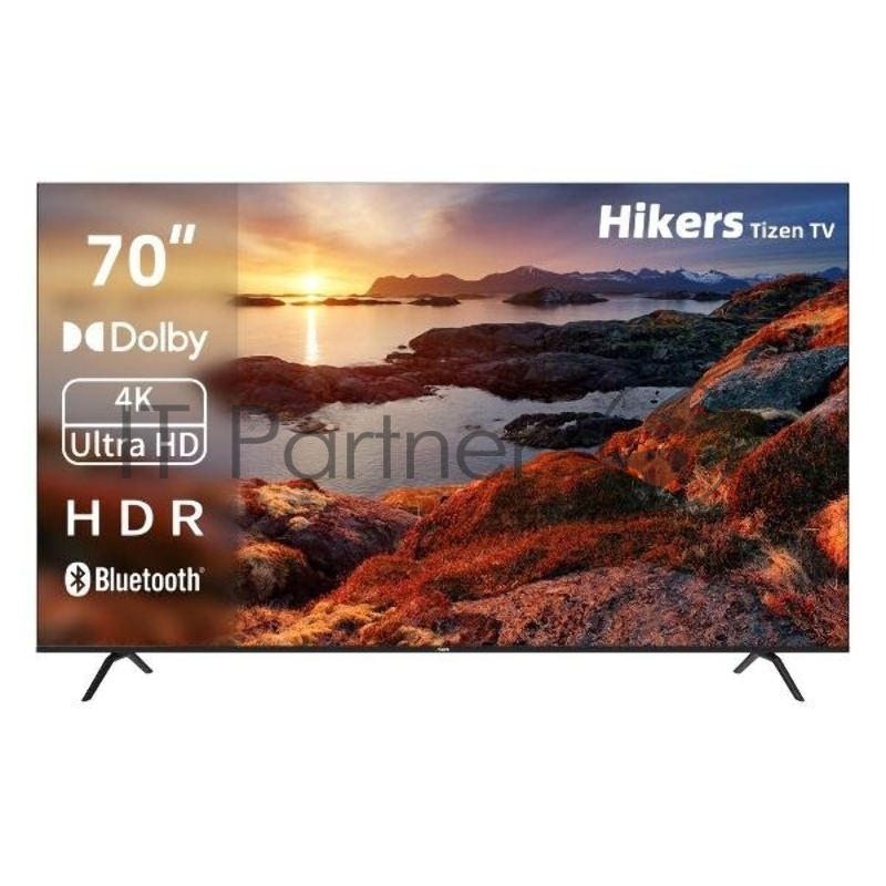 Телевизор Hikers 70 70HTU01 черный VA DirectLED UHD 4K 60Hz TizenOS