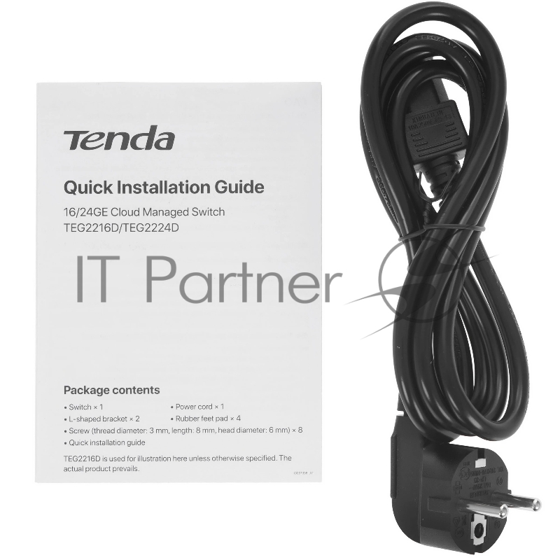 Коммутатор облачный управляемый Tenda TEG2224D 24x1 Гбит/с, металлический корпус