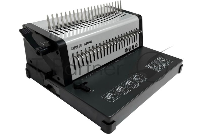 Переплетчик Office Kit B2130E A4/перф.35л.сшив/макс.500л./пл (6-51мм)/электр.