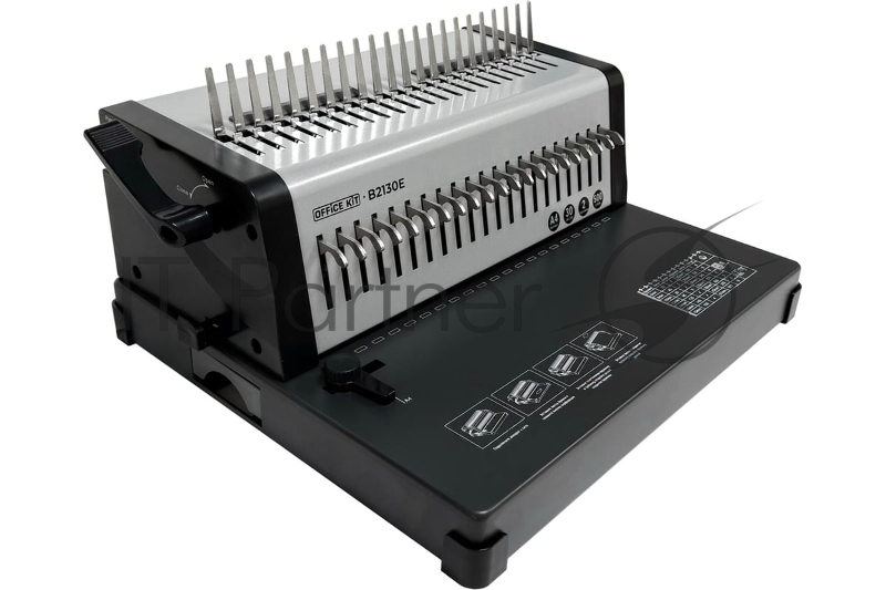 Переплетчик Office Kit B2130E A4/перф.35л.сшив/макс.500л./пл (6-51мм)/электр.