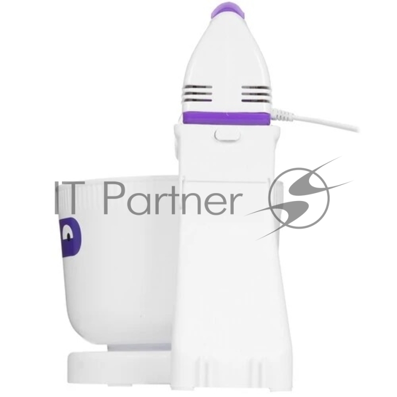 Миксер стационарный Kitfort КТ-3490 100Вт белый/фиолетовый