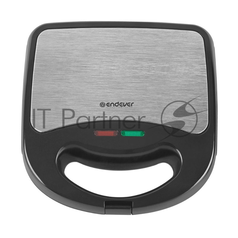 Сэндвичница электрическая Endever Skyline SM-28, черный/стальной, мощность 850 Вт