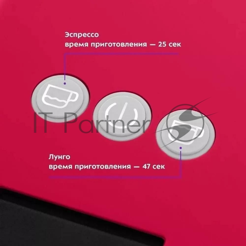 Кофемашина Kitfort КТ-7405 1450Вт белый/красный