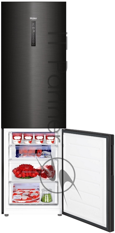 Холодильник Haier C4F740CBXGU1, черная нержавеющая сталь