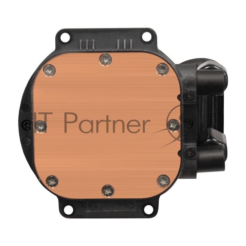 Система водяного охлаждения ExeGate EX293458RUS BlackWater-240.PWM.ARGB черный 120мм алюминий 2000rpm 27db 4-pin 220W