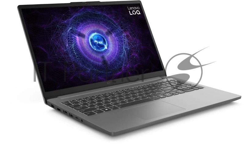 Ноутбук Lenovo LOQ 15IAX9E серый 83LK005HUE Core i5 12450HX 16Gb SSD512Gb NVIDIA GeForce RTX 3050 6Gb 15.6 IPS FHD (1920x1080) без ОС WiFi BT Cam