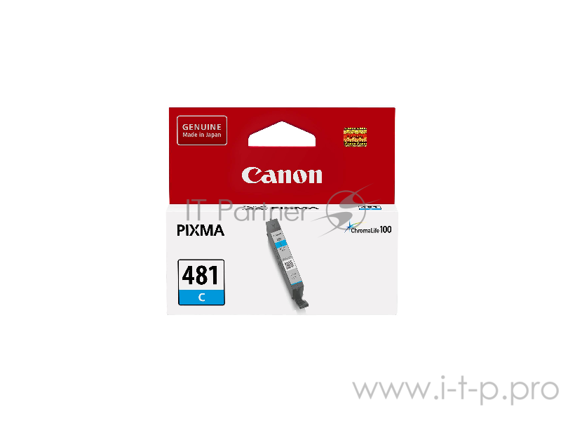 Картридж струйный Canon CLI-481 C 2098C001 голубой для Canon Pixma TS5140/6140/8140/8540