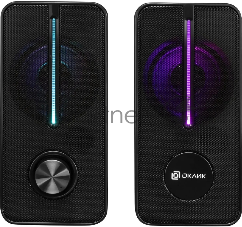 Колонки Оклик OK-120U 2.0 черный 6Вт