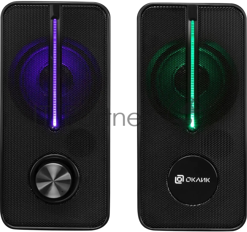 Колонки Оклик OK-120U 2.0 черный 6Вт