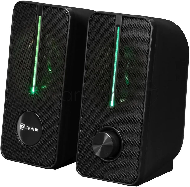 Колонки Оклик OK-120U 2.0 черный 6Вт