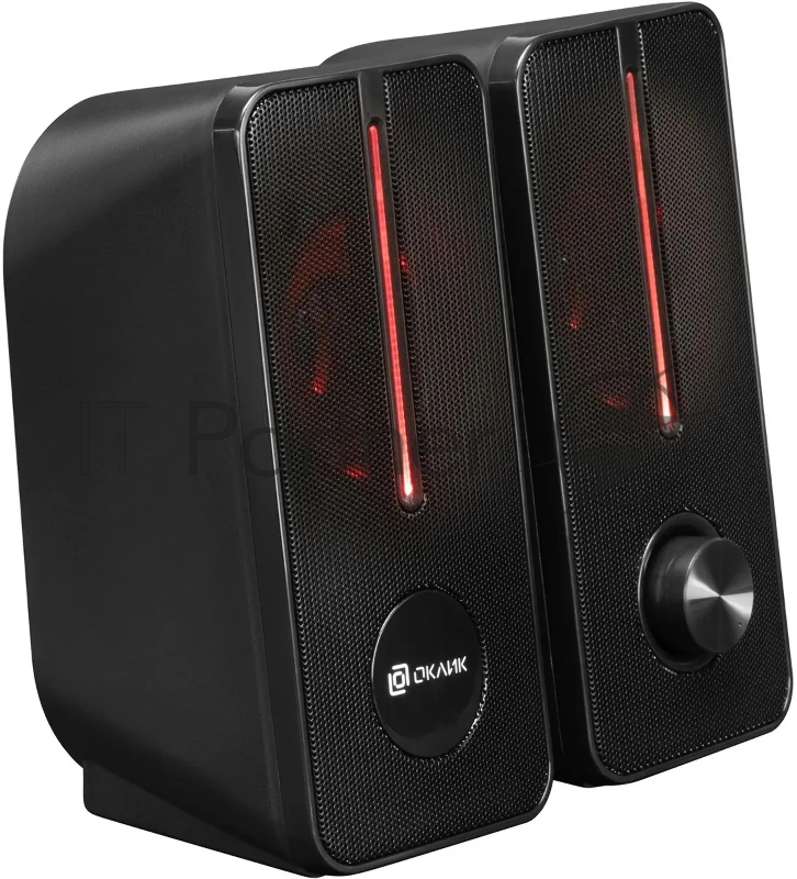 Колонки Оклик OK-120U 2.0 черный 6Вт