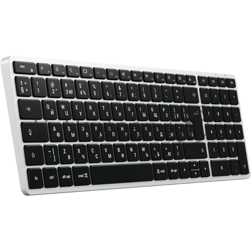 Клавиатура беспроводная Satechi Slim X2 Bluetooth Backlit Keyboard, Bluetooth, Серебристый ST-BTSX2S-RU