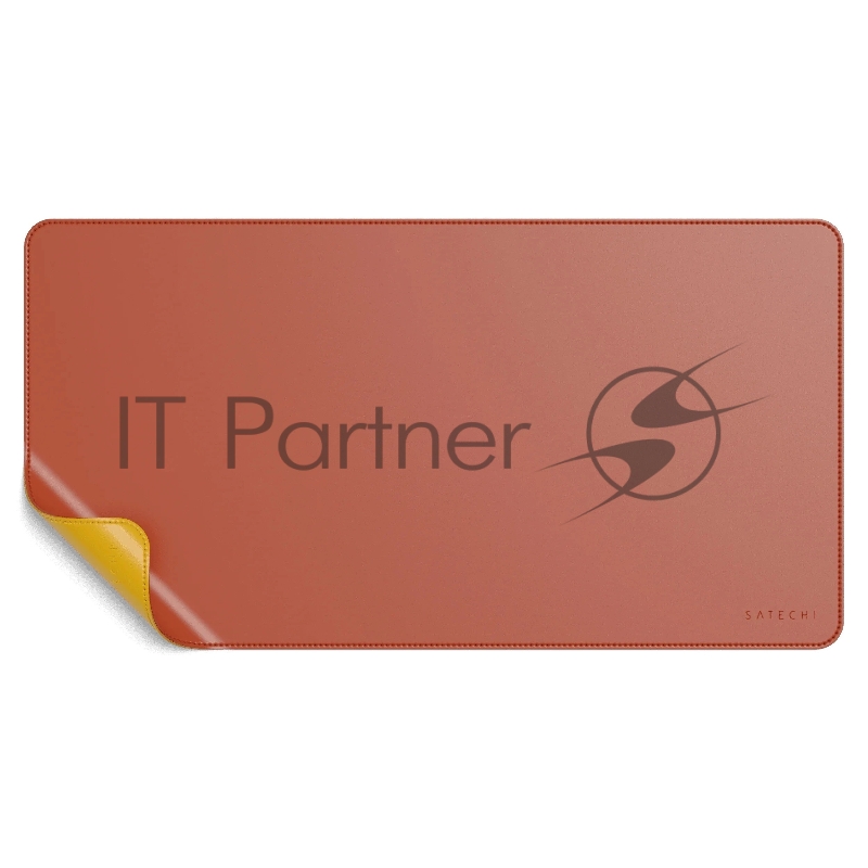Коврик для мыши Satechi Dual Side ECO-Leather Deskmate, 585x310 мм, Желтый/Оранжевый ST-LDMYO