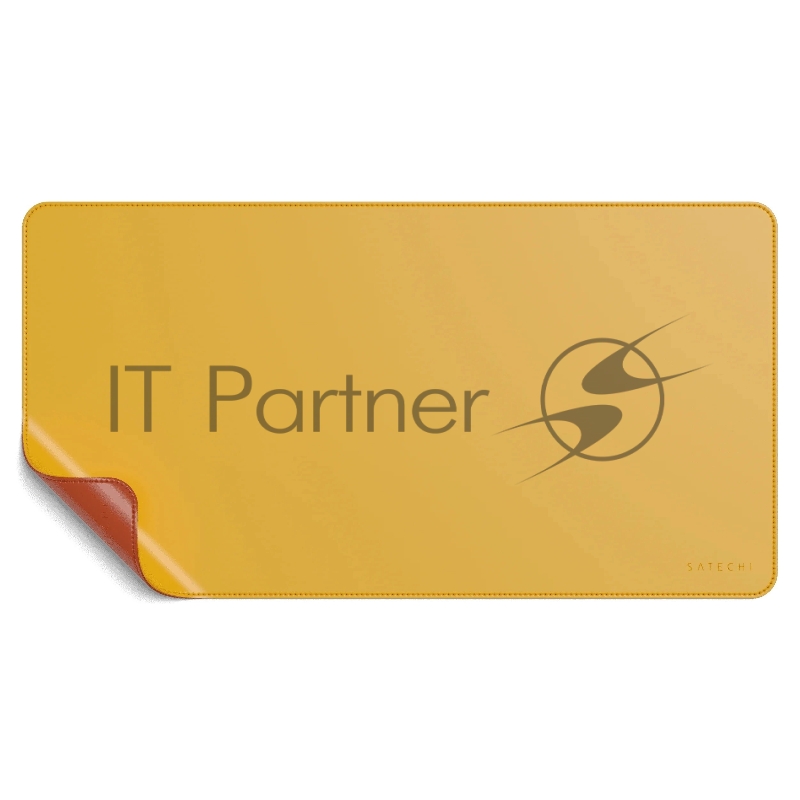 Коврик для мыши Satechi Dual Side ECO-Leather Deskmate, 585x310 мм, Желтый/Оранжевый ST-LDMYO