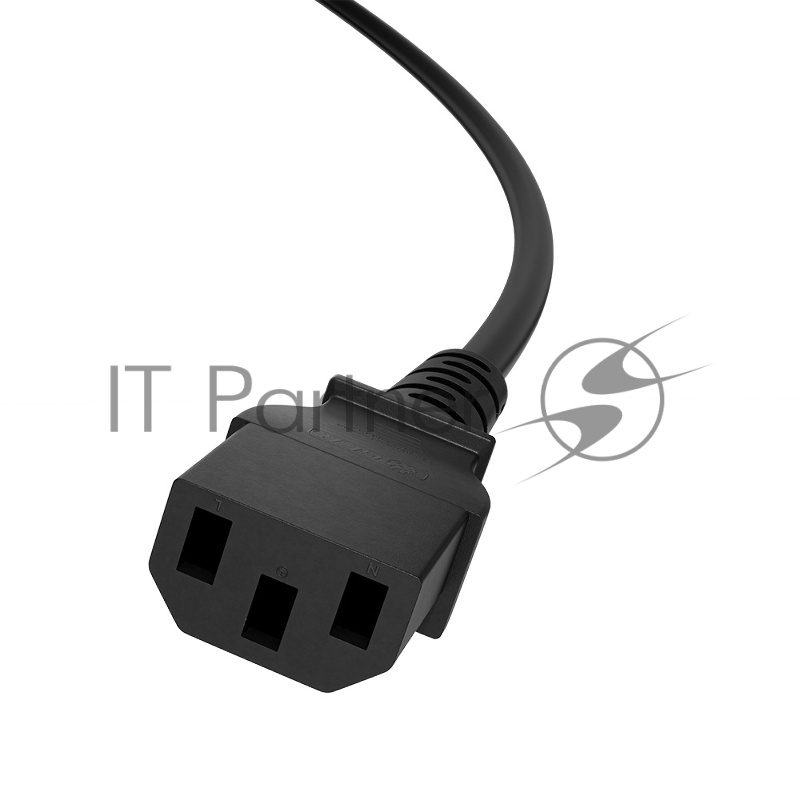 Кабель питания удлинитель GCR PROF С13 - С14, 3*1,0mm, 5.0m, черный