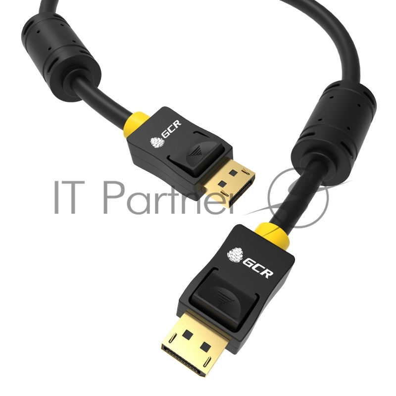 Кабель GCR PROF 1.5m DisplayPort v1.4, 8K 60Hz, 4K 165Hz, черный, ферритовые кольца
