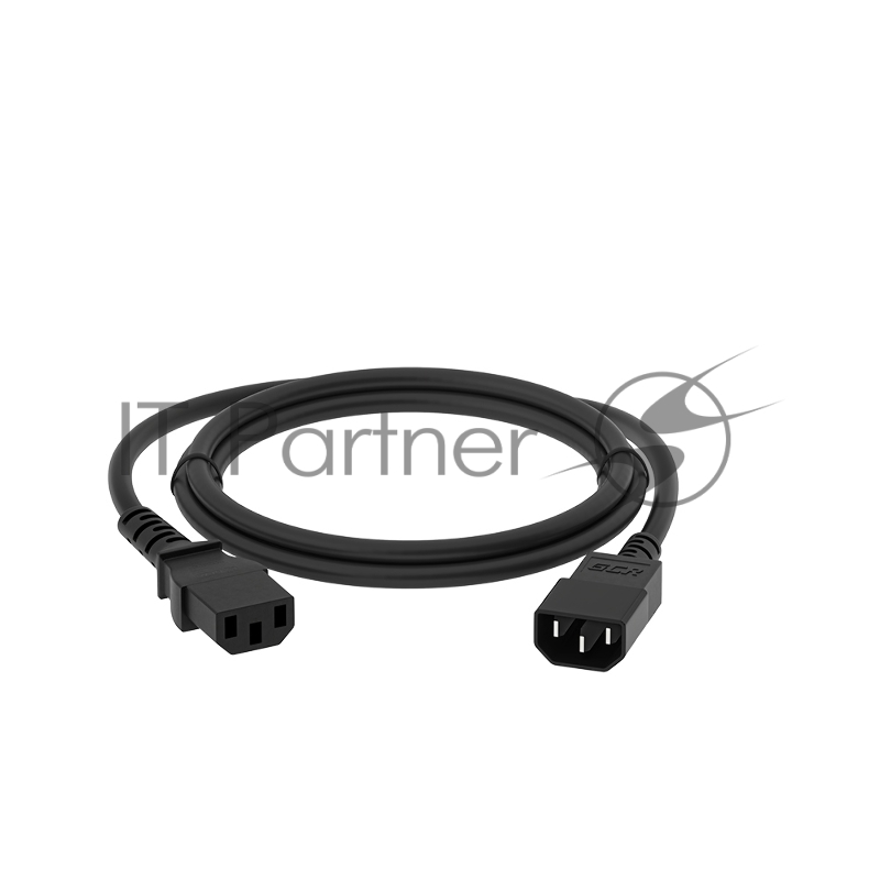 Кабель питания GCR удлинитель 7.0m, С13 - С14, черный, 3*0,75mm, GCR-54332