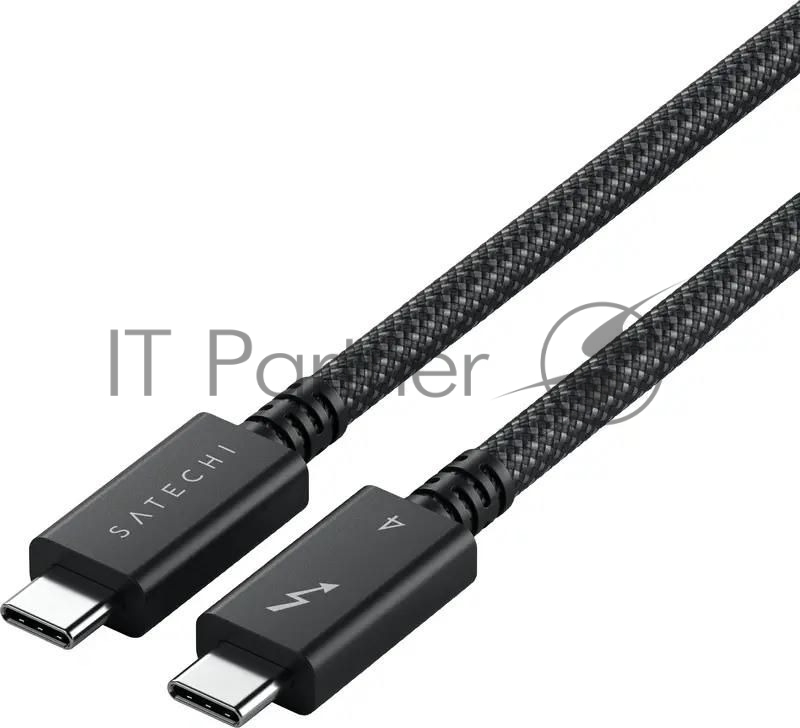Кабель Satechi Thunderbolt 4 Pro (1m), для зарядки до 240 Вт, передачи данных и видео,Черный, ST-YTB100K