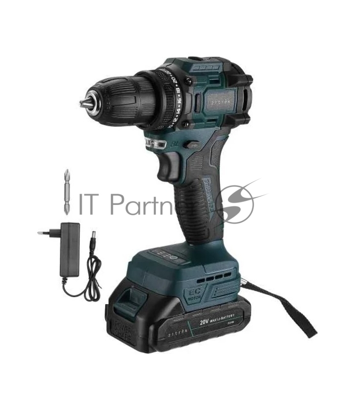 Дрель-шуруповерт Zitrek Greenpower 20 Pro аккум. патрон:быстрозажимной (085-1313)