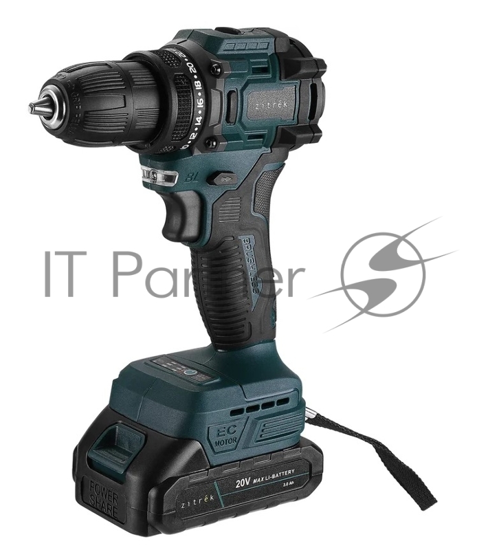 Шуруповерт Zitrek Greenpower 20 Pro аккум. патрон:быстрозажимной (кейс в комплекте) (085-1314)