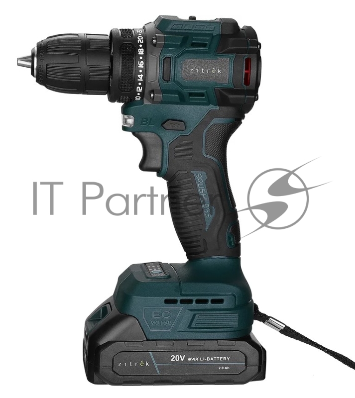 Шуруповерт Zitrek Greenpower 20 Pro аккум. патрон:быстрозажимной (кейс в комплекте) (085-1314)