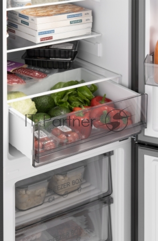 Холодильник Weissgauff WRK 185 Total NoFrost Inverter Black Inox