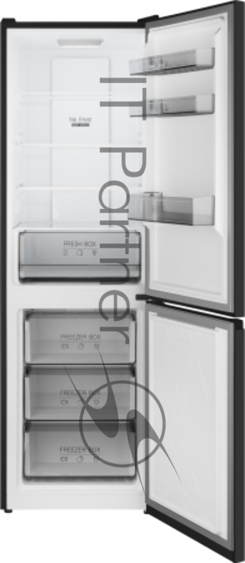 Холодильник Weissgauff WRK 185 Total NoFrost Inverter Black Inox