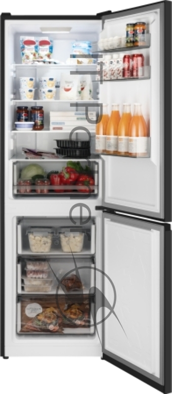 Холодильник Weissgauff WRK 185 Total NoFrost Inverter Black Inox