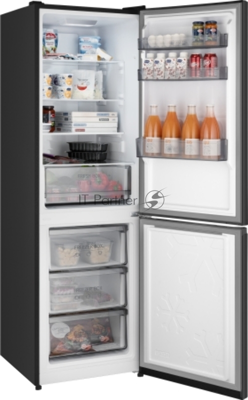 Холодильник Weissgauff WRK 185 Total NoFrost Inverter Black Inox