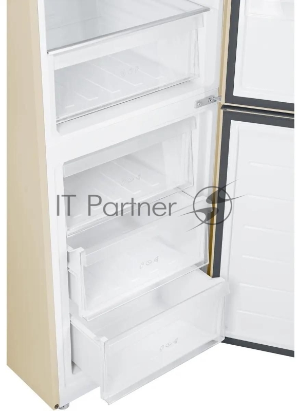 Холодильник Haier CEF535ACG бежевый, двухкамерный, 241/105л, морозилка снизу, No Frost