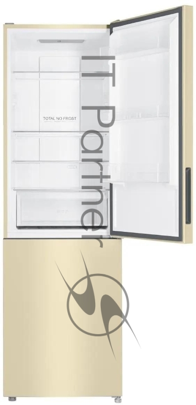 Холодильник Haier CEF535ACG бежевый, двухкамерный, 241/105л, морозилка снизу, No Frost