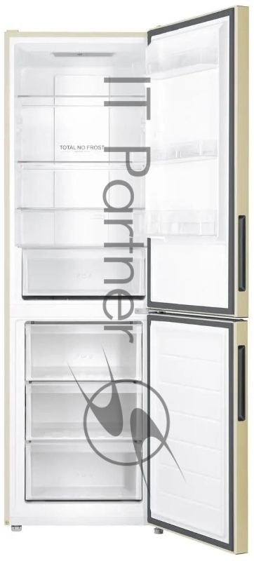 Холодильник Haier CEF535ACG бежевый, двухкамерный, 241/105л, морозилка снизу, No Frost