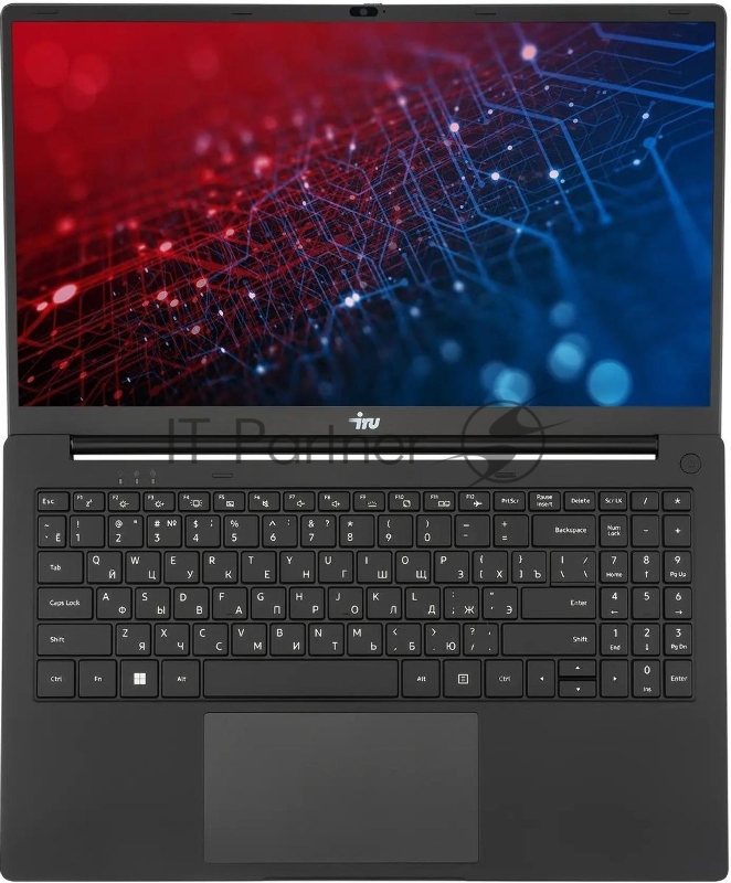 Ноутбук IRU Strato 15ALI Core i7 1255U 32Gb SSD1Tb Intel Iris Xe graphics 15.6 IPS FHD (1920x1080) Windows 11 Pro Multi Language 64 black WiFi BT Cam 6000mAh (2084679)