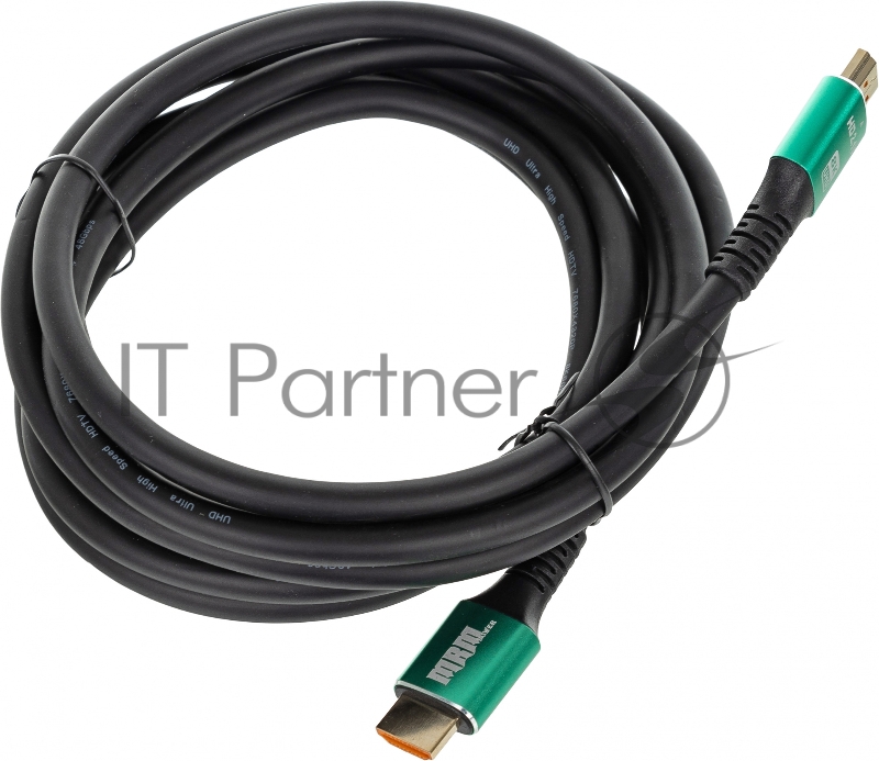 Кабель аудио-видео Premier 12392 HDMI (m)/HDMI (m) 3м. позолоч.конт. черный