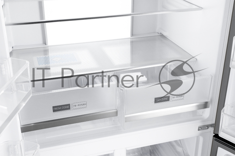 Холодильник Weissgauff WCD 450 INVERTER белый трехкамерный side-by-side 286/141л морозилка снизу