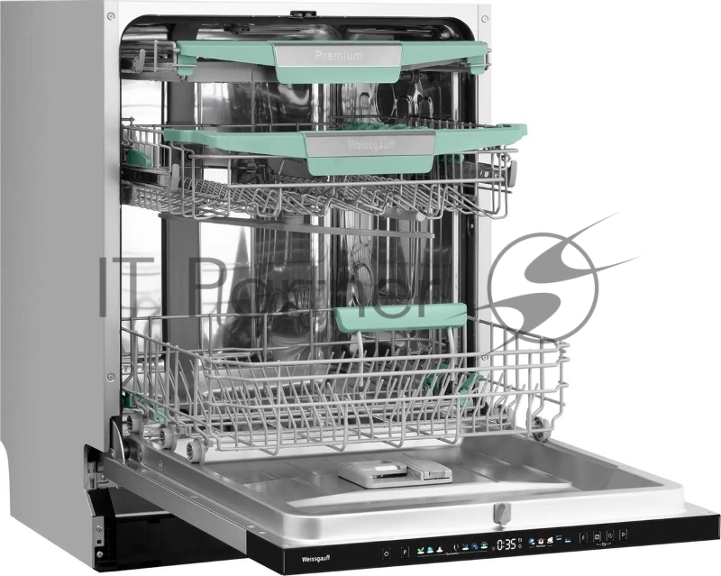 Встраиваемая посудомоечная машина Weissgauff BDW 6140 Real Touch DC Inverter Timer Floor