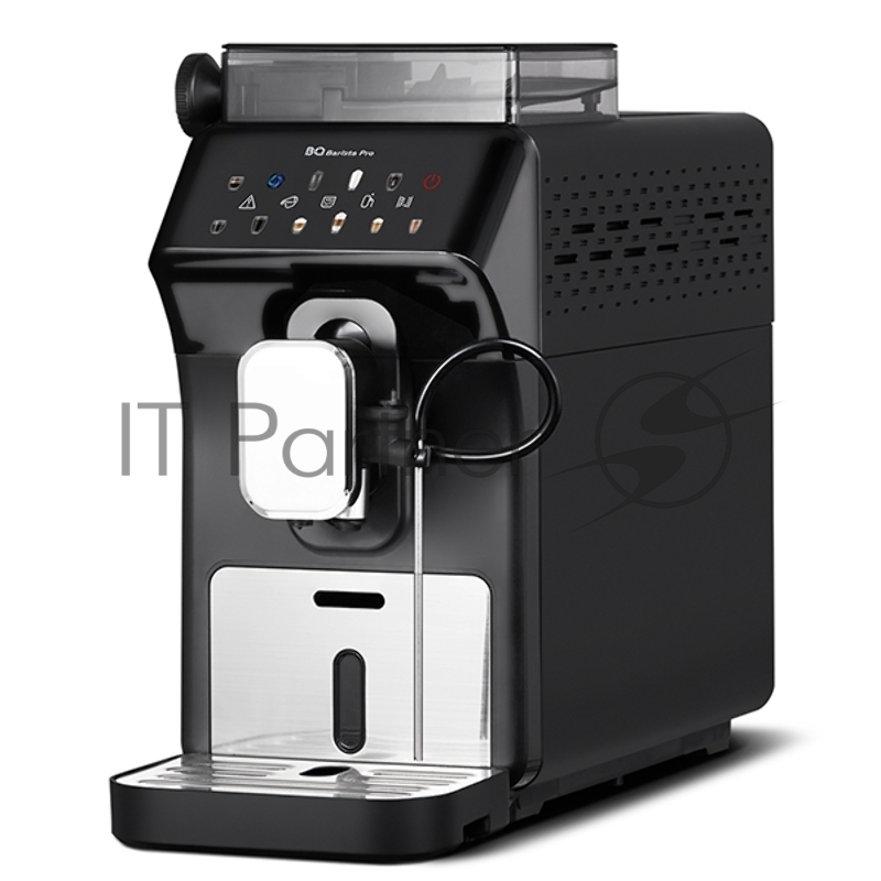 Кофеварка BQ CM9004 Black. Мощность:1450 Вт обеспечивает высокую скорость приготовления напитков / Давление 15 бар, напитки получаются необыкновенно вкусными и ароматными благодаря итальянской помпе ULKA / Встроенная кофемолка имеет плавную регулиров