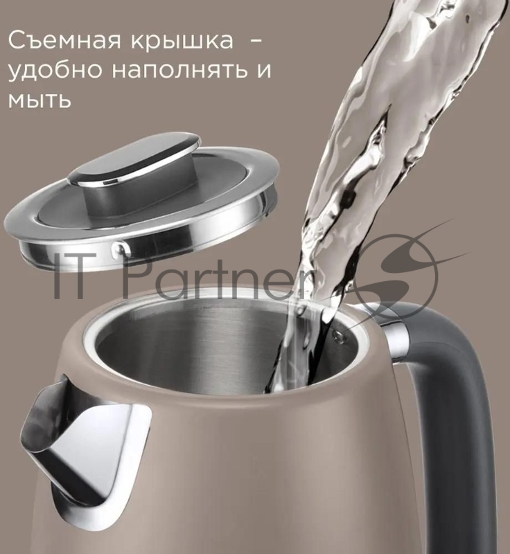 Чайник электрический Redmond KM240 1.7л. 2200Вт бежевый