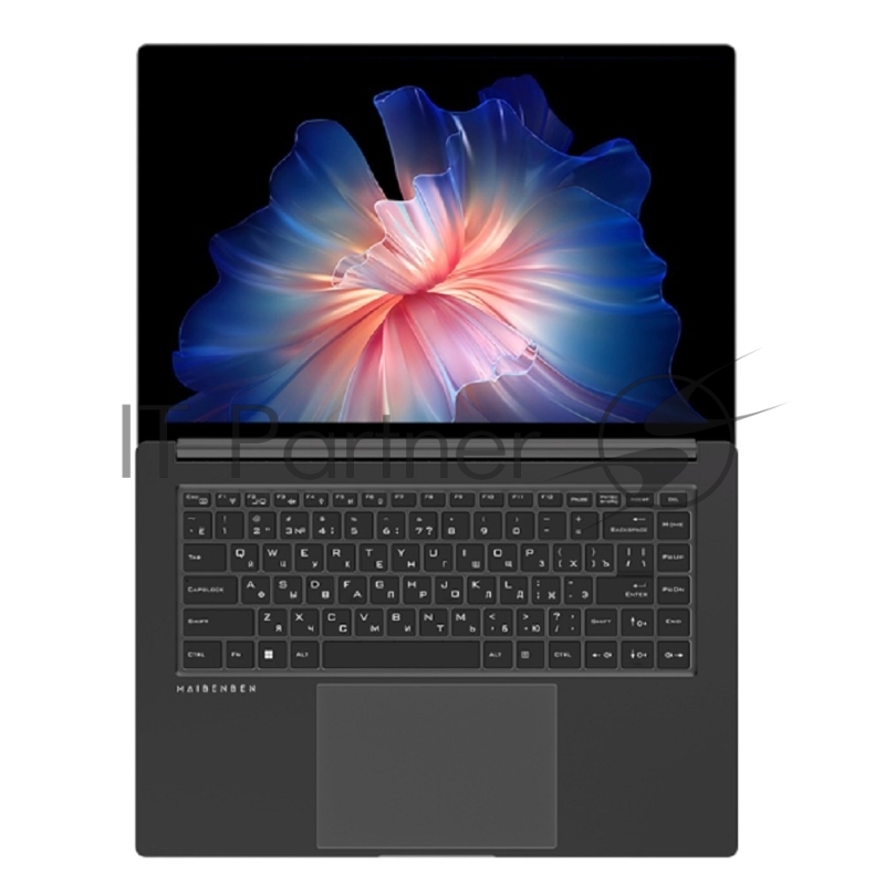 Ноутбук/ Maibenben P625 16(2560x1600 (матовый) IPS)/Intel Core i5 12450H(2Ghz)/16384Mb/512PCISSD UHD Graphics/Cam/BT/WiFi/70WHr/war 1y/1.6kg/Dark Gray/Win11Home + Screen 120Hz, 350nits, sRGB 100%, 16:10
