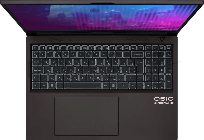Ноутбук Osio CyberLine C160i-004 коричневый Core i7 12650H 16Gb SSD512Gb NVIDIA GeForce RTX4060 8Gb 16 IPS WUXGA (1920x1200) без ОС WiFi BT Cam 3410mAh