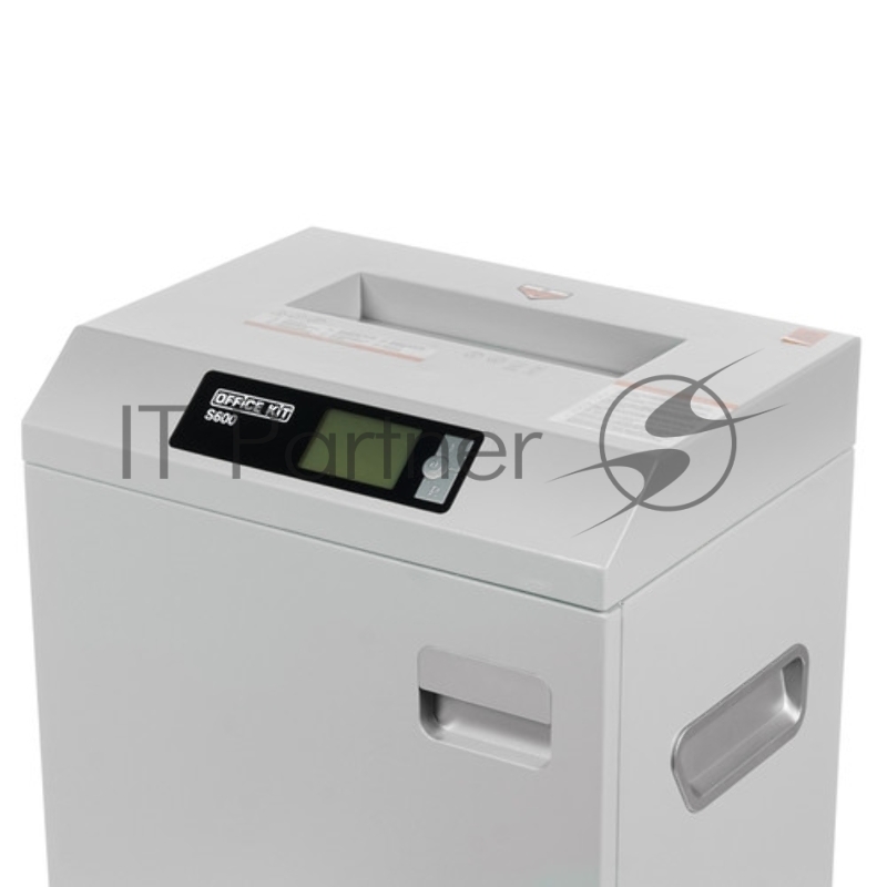 Шредер Office Kit S600 S600 1,9x15 (секр.P-5)/фрагменты/17лист./6 скобы, пл.карты/CD