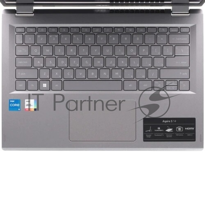 Ноутбук Acer Aspire 5 A514-56M-50JQ серый Intel Core i5 1335U 1300MHz/14/1920x1200/8GB/512GB SSD/Intel Iris Xe Graphics/Wi-Fi/Bluetooth/Без ОС