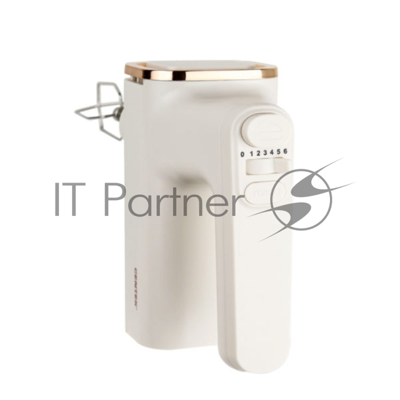 Миксер с чашей Centek CT-1129 бежевый/золотой хром, 800 Вт
