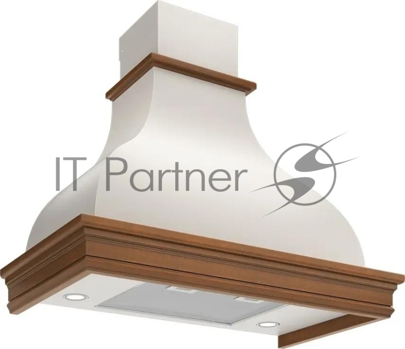 Вытяжка каминная Elikor Аркада Валенсия 60П-650-П3Д белый муар управление: кнопочное (1 мотор)