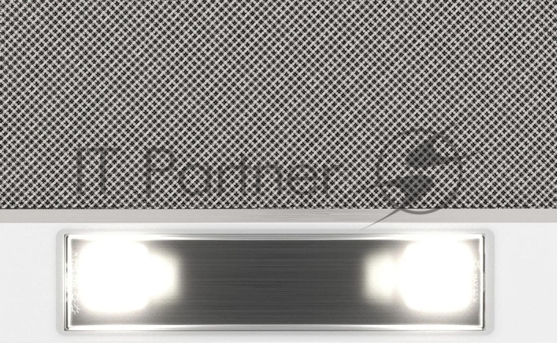 Вытяжка каминная Elikor Интегра GLASS 60П-650-В2Л белый управление: кнопочное (1 мотор)