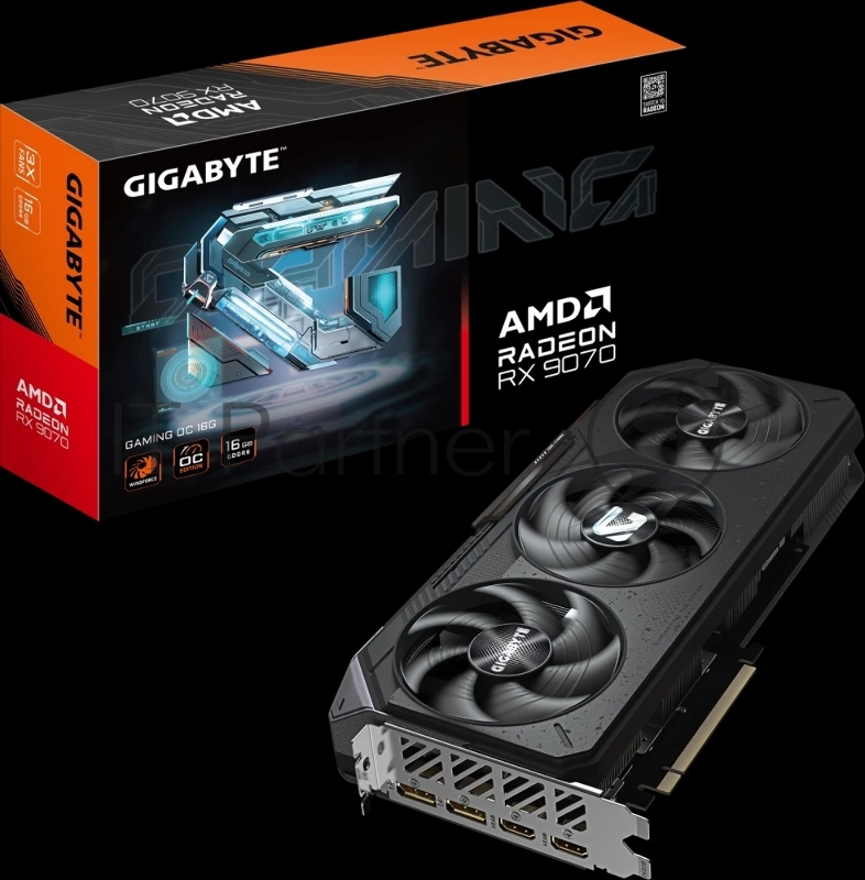 Видеокарта Gigabyte PCI-E AMD Radeon RX 9070 GAMING OC-16GD (GV-R9070GAMING OC-16GD)